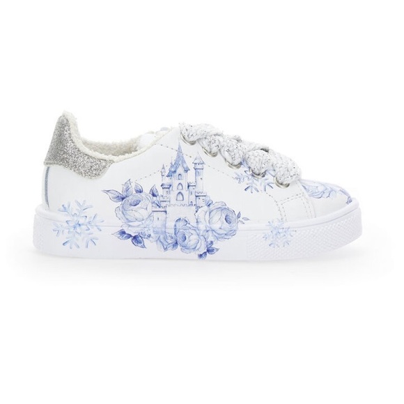 Monnalisa Rose Glitter Sneakers Girls 8T (EU 27) Made in Italy NWOT Designer - Picture 2 of 16